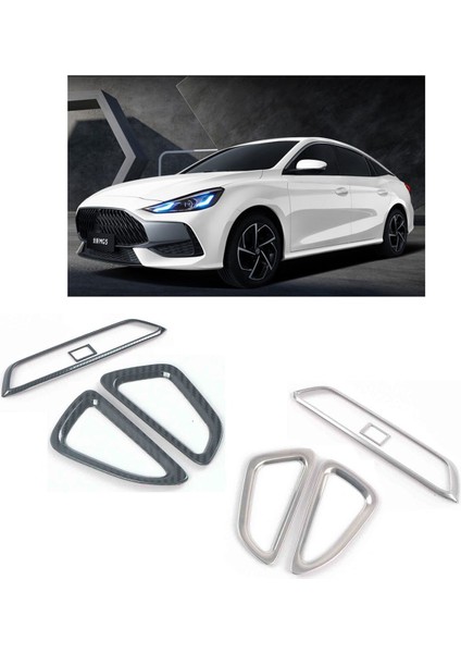 Mg Mg5 2021 Araba Paslanmaz Çelik Klima Ac Çıkış Havalandırma Kapağı Trim Dekor Çerçeve Aksesuarları, Gümüş 4 Adet (Yurt Dışından)