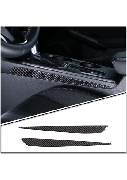11. Honda Civic 2022 Karbon Fiber Merkezi Kontrol Dişli Yan Panel Trim Kapak Sticker Iç Aksesuarlar, Siyah (Yurt Dışından)