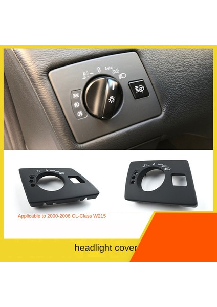Lhd Ön Sol Gösterge Paneli Far Lambası Anahtarı Kapağı Döşeme Mercedes Benz W215 Cl-Sınıfı 320 350 450 2000-2006 (Yurt Dışından)