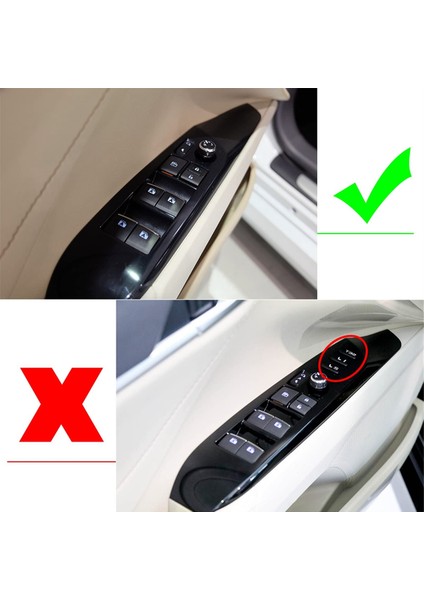 Toyota Camry 9. 2024 2025 Aksesuarları Karbon Fiber Için Pencere Anahtarı Kapı Kilidi Paneli Kapağı Döşemesi (Yurt Dışından)