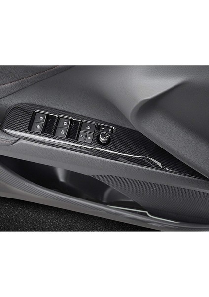 Toyota Camry 9. 2024 2025 Aksesuarları Karbon Fiber Için Pencere Anahtarı Kapı Kilidi Paneli Kapağı Döşemesi (Yurt Dışından)