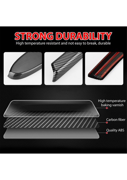 Honda Civic 2016-2020 Için 4x Karbon Fiber Iç Kapı Kol Dayama Paneli Döşeme Kapağı (Yurt Dışından) modelleri