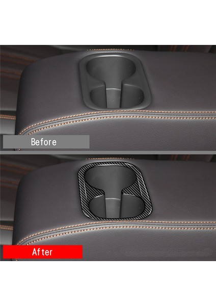 2022 2023 Honda Zrv Zr-V Hrv Hr-V Abd Versiyonu Araba Karbon Fiber Arka Arka Koltuk Su Dağı Tutucu Paneli Trim Çerçeve (Yurt Dışından)