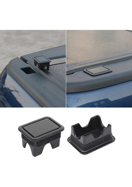 2 Adet Siyah Abs Arka Bagaj Kutusu Koruyucu Kapak Trim Dodge Ram 1500 2018 2019 2020 2021 Araba Aksesuarları Için Uygun (Yurt Dışından)