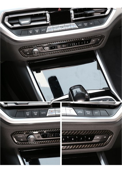 Bmw-3 Serisi G20 G28 2019-2021 Araba Merkezi Kontrol Multimedya CD Paneli Anahtarı Kapağı Trim Çerçeve Etiket Aksesuarları (Yurt Dışından)