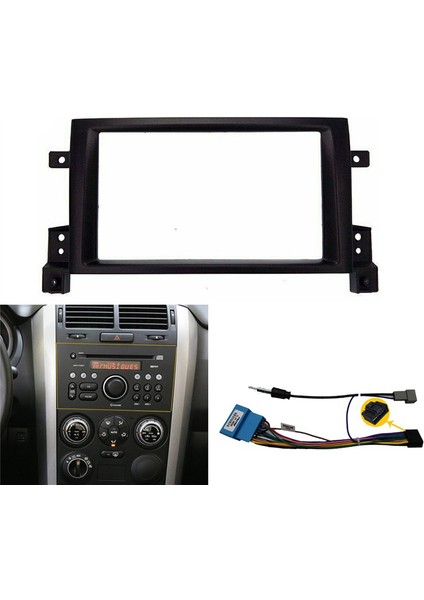 Suzuki Grand Vitara 2005-2015 Araba Gps DVD Otoradyo Çerçevesi Için 2din Stereo Radyo Fasya Paneli Çerçevesi (Yurt Dışından)