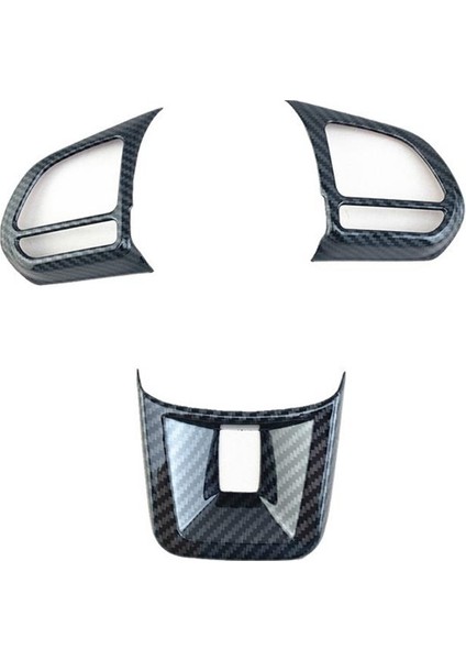 3 Adet/takım Abs Araba Direksiyon Düğme Kapağı Etiket Iç Dekorasyon Mg5 Mg6 Mg Hs Zs Araba Styling Karbon Fiber (Yurt Dışından)