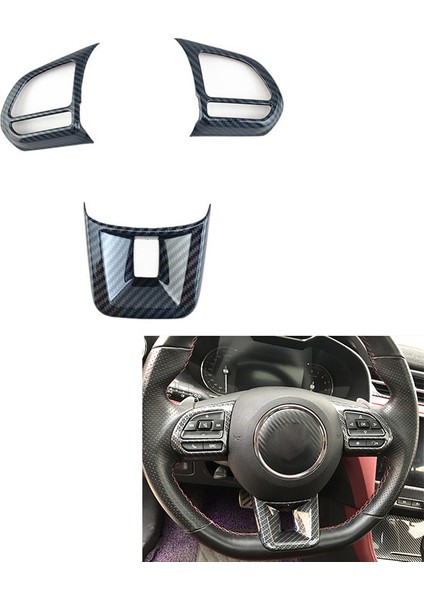 3 Adet/takım Abs Araba Direksiyon Düğme Kapağı Etiket Iç Dekorasyon Mg5 Mg6 Mg Hs Zs Araba Styling Karbon Fiber (Yurt Dışından) fiyatları