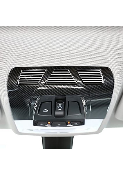 Abs Karbon Fiber Araba Iç Ön Okuma Lambası Kapağı Trimi-Bmw F48 F15 F16 F30 F34 F45 F46 X1 X2 F47 X5 X6 (Yurt Dışından) modelleri