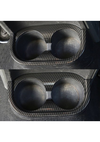 Karbon Fiber Arka Su Dağı Tutucu Paneli Kapak Trim 2007-2010 Jeep Wrangler Jk Için (Yurt Dışından)