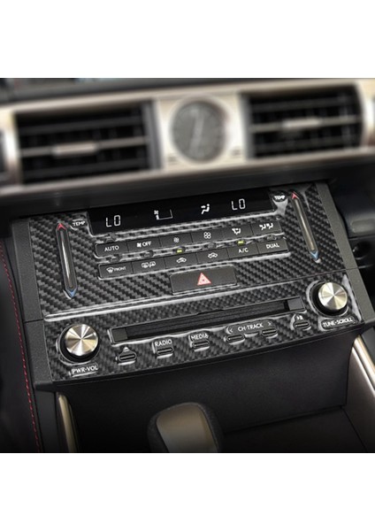 Gerçek Karbon Fiber Lexus IS250 IS200 Is 350 2013-2019 Araba Merkezi Konsol CD Paneli Kapak Etiket Trim Aksesuarları (Yurt Dışından) fiyatları