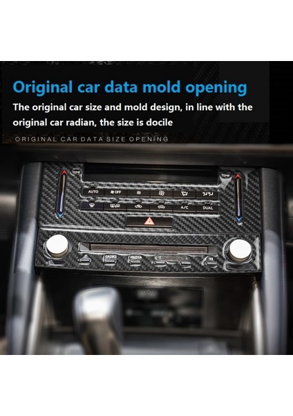 Gerçek Karbon Fiber Lexus IS250 IS200 Is 350 2013-2019 Araba Merkezi Konsol CD Paneli Kapak Etiket Trim Aksesuarları (Yurt Dışından) fırsatları