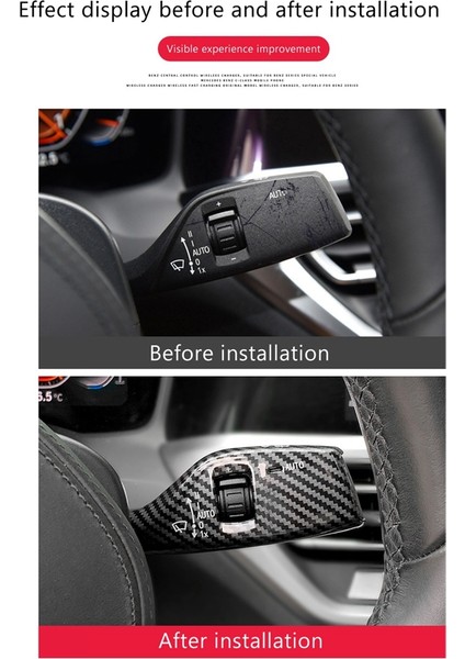 Araba Sileceği Anahtarı Kapağı-Bmw 3 5 7 Serisi G20 G30 G11 G12 Sedan Dönüş Sinyali Silecek Kolu Kapağı Dekor Etiket Trim (Yurt Dışından) modelleri