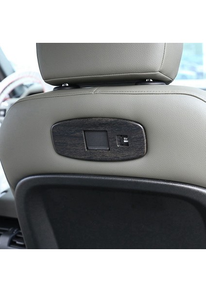 Araba Meşe Ahşap Desenli Koltuk Arkası USB Port Panel Çerçeve Döşeme Land Rover Defender 90 110 2020-2021 (Yurt Dışından)