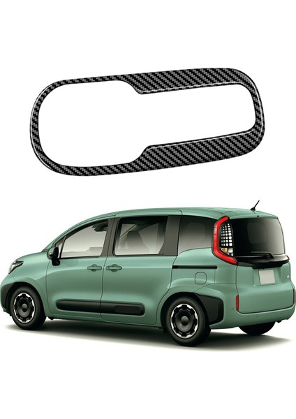 Rhd Araba Karbon Fiber Arka Üçüncü Sıra Su Dağı Tutucu Dekorasyon Krom Çerçeve Trim Toyota Sienta 2022 2023 Için (Yurt Dışından)