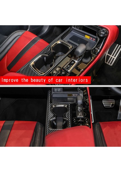 Araba Karbon Fiber Merkezi Kontrol Vites Paneli Çıkartması Lexus NX260 NX350H 2022+ Rhd Için Iç Modifikasyon (Yurt Dışından)