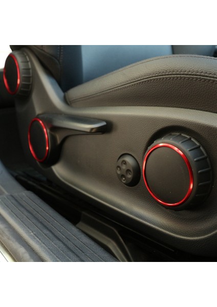 3 Adet Araba Koltuğu Ayarı Anahtar Düğmesi Halka Kapak Trim Kırmızı Mercedes Benz Ab Gla Cla Sınıfı W176 W117 W246 C117 A180 (Yurt Dışından)