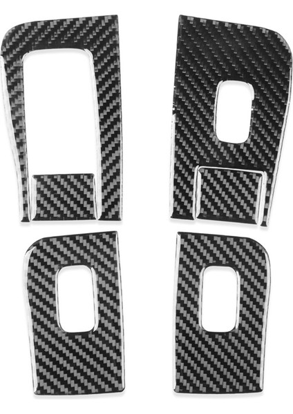 Tesla Model 3 Highland 2024 Araba Cam Kaldırma Anahtarı Kapağı Trim Sticker Iç Aksesuarlar Lhd Için Yumuşak Karbon Fiber (Yurt Dışından)