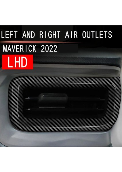 Ford Maverick 2022+ Için Karbon Fiber Yan Dash A/c Klima Çıkış Havalandırma Kapağı Paneli Trim (Yurt Dışından)
