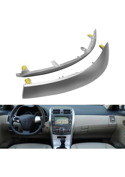 55436-12040 Sol Üst Yan Merkezi Dashboard Trim Şerit Toyota Corolla 07-13 A/c Hava Firar Çıkışı Çerçeve Trim Paneli (Yurt Dışından) fiyatları