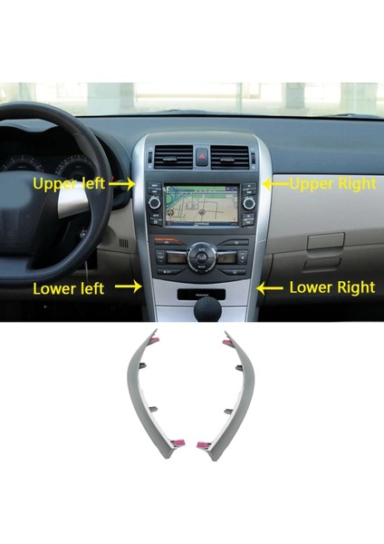 55436-12040 Sol Üst Yan Merkezi Dashboard Trim Şerit Toyota Corolla 07-13 A/c Hava Firar Çıkışı Çerçeve Trim Paneli (Yurt Dışından) modelleri