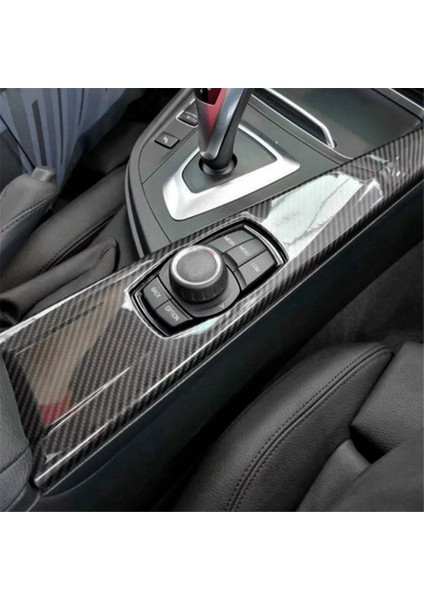 Bmw 3 Serisi F30 F34 4 Serisi F33 F36 2013-2017 Karbon Fiber Rengi Için Araba Iç Multimedya Paneli Kapağı Döşemesi (Yurt Dışından)