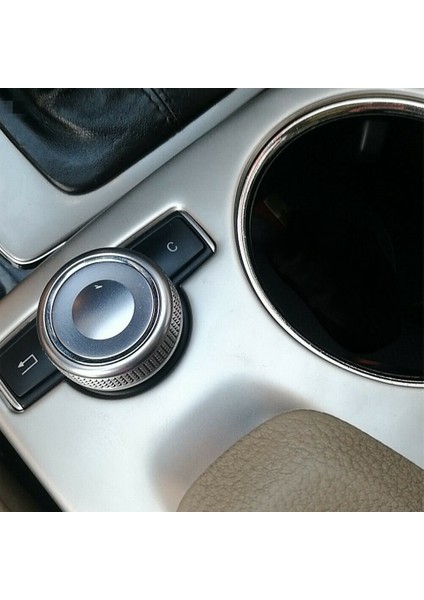 Araba Gümüş Paslanmaz Çelik Konsol Su Dağı Tutucu Çerçeve Kapak Trim Için Mercedes Benz Glk X204 2008-2015 (Yurt Dışından) modelleri