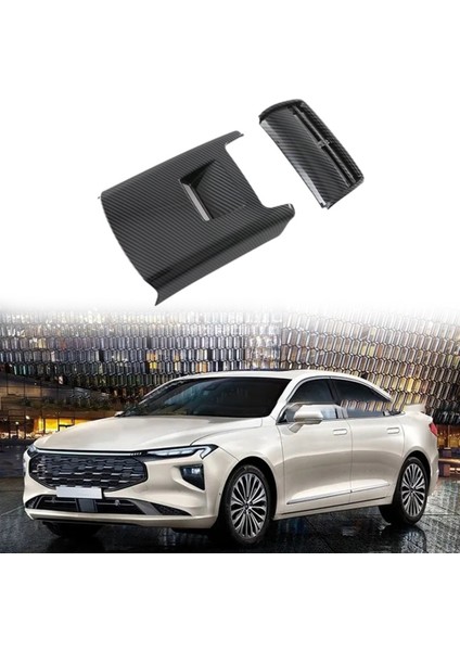 2 Adet Araba Arka Klima Havalandırma Dekoratif Çerçeve Trim Karbon Fiber Çıkartmalar Ford Mondeo Evos 2022 2023 (Yurt Dışından)