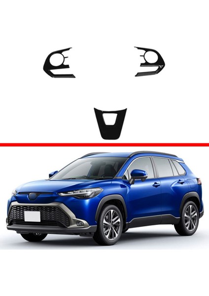 Araba Direksiyon Simidi Düğmesi Yaması Direksiyon Simidi Pulları Modifikasyon Aksesuarları Toyota Corolla Cross 2022 (Yurt Dışından)