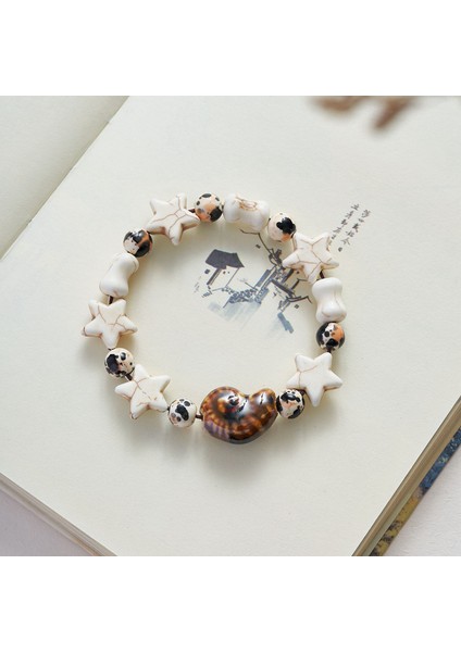 Seramik Takı Bileklik Etnik Stil Qing El Dokuması Bileklik (Yurt Dışından)