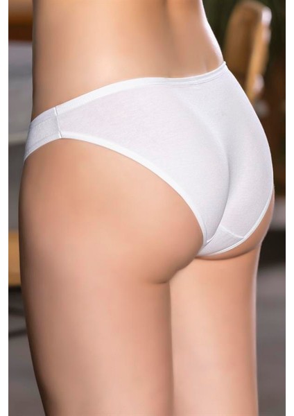 Pamuklu Slip Külot (Karışık) Siyah-Beyaz-Ten (BRF2964)