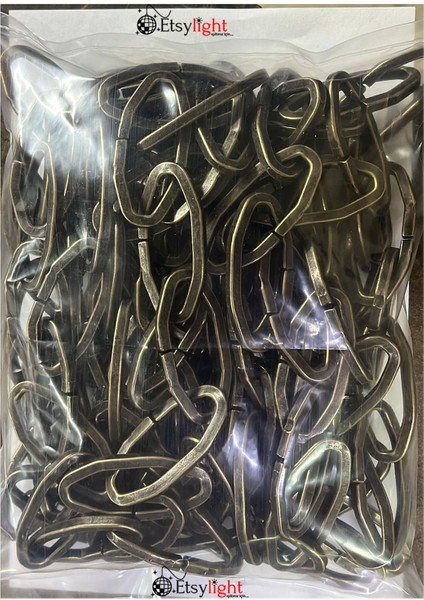 Gotik Avize Zinciri 3 Mm, 5 Metre Antik Sarı Renk, Dekoratif Metal Zincir, Vintage, Avize Zinciri fırsatları