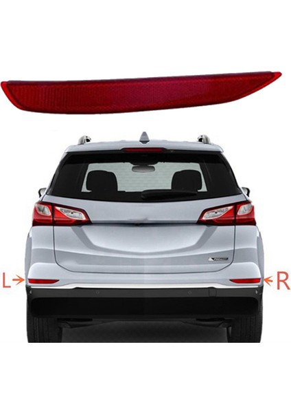 Chevrolet Equinox 2018 2019 2020 Için Sol Arka Tampon Reflektör Işığı Kırmızı Mercek Arka Lambası Fren Lambası Park Reflektörü (Yurt Dışından)