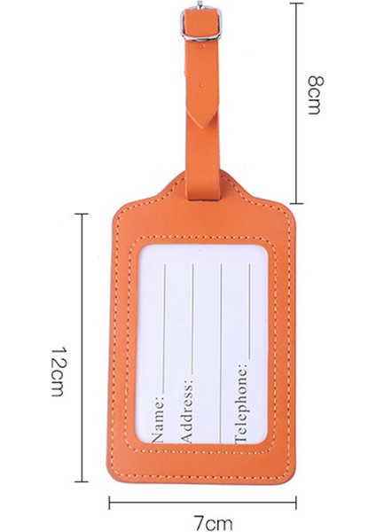 Derin Mavi Tarzı Taşınabilir Valiz Mektup Kayışı Seyahat Tanımlayıcı Pu Deri Kontrol Etiketi Moda Adres Bagaj Bagaj Etiketi (Yurt Dışından) modelleri