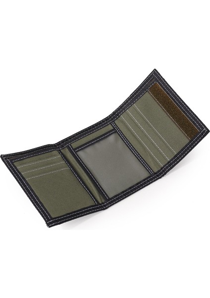 Mavi 1 Stil Tuval Kısa Üç Katlı Erkek Çocuk Cüzdanı Bozuk Para Cebi ile Moda Öğrenci Rahat Para Katlanabilir (Yurt Dışından) fırsatları
