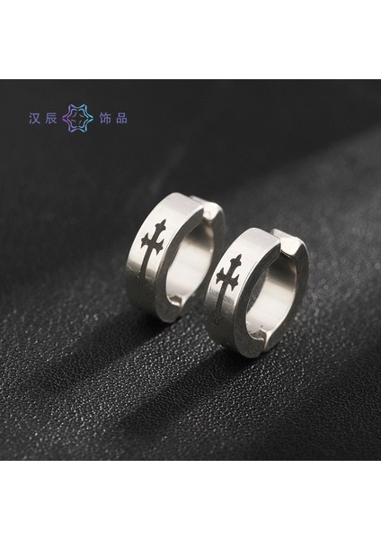 Küpe Erkek S925 Gümüş Küpe Vintage Küpe (Yurt Dışından)