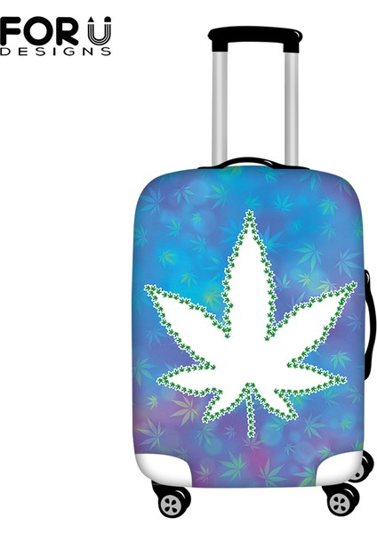 HTAF712F26 Stili Xl Beden Forudesıgns Bagaj Kılıfı Reggae Jamaika Dizisi Yaprak Baskılı Yıkanabilir Valiz Koruyucu Çizilmeye Karşı Valiz Kılıfı Uygun Inç Boyutu (Yurt Dışından)