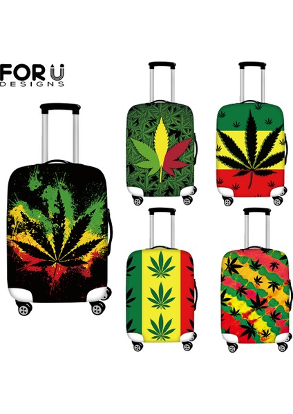 HTAF712F26 Stili Xl Beden Forudesıgns Bagaj Kılıfı Reggae Jamaika Dizisi Yaprak Baskılı Yıkanabilir Valiz Koruyucu Çizilmeye Karşı Valiz Kılıfı Uygun Inç Boyutu (Yurt Dışından) indirimleri