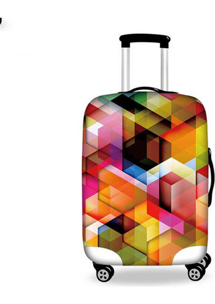 HA0093F26 Stili L Beden Ince Seyahat Valizleri Koruyucu Kılıfı 24 Inç Tekerlekli Çantalara Su Geçirmez Elastik Bavul Toz Yağmurluk Kapakları (Yurt Dışından)