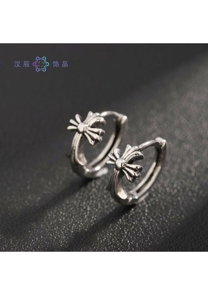 Küpe Erkek S925 Gümüş Küpe Gelgit Retro Küpe (Yurt Dışından)