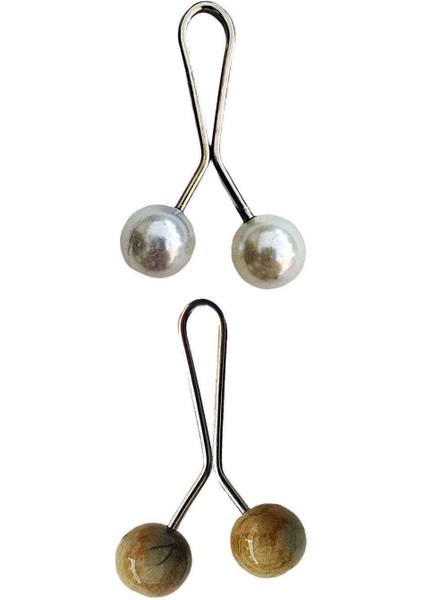 2 Adet Tesettür Eşarp ve Şal Klipsi Set 6