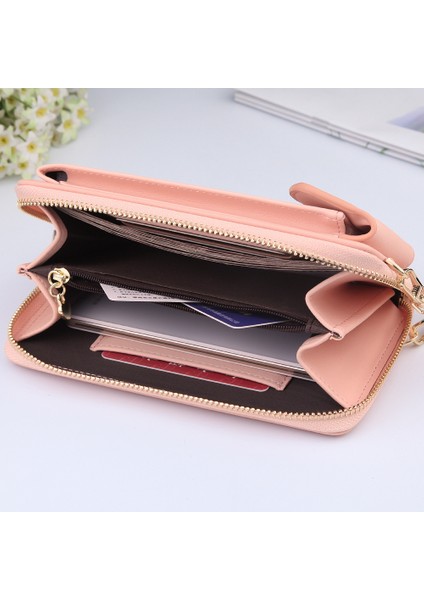 No.9 Tarzı Moda Uzun Kadın Cüzdanı Omuz Çantası Bayan Cüzdanlar Debriyaj Bayan Cüzdan Fermuar Telefon Cebi Kart Tutucu Bayanlar Carteras (Yurt Dışından) indirimleri