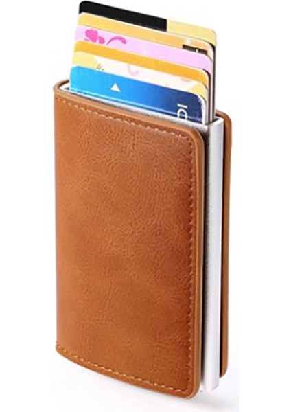 Siyah Stil Karbon Fiber Kartlık Cüzdan Erkekler Rfid Siyah Sihirli Üç Katlı Deri Ince Mini Küçük Para Çantası Erkek Cüzdanlar (Yurt Dışından) fiyatları