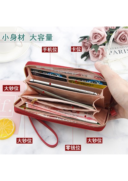 No.6 Tarzı Yeni Moda Kadın Çanta Portefeuille Cüzdan Büyük Kapasiteli Cüzdan Uzun Kısa Sikke Cebi Pu Deri Bayanlar Tasarımcı Cüzdanlar (Yurt Dışından)
