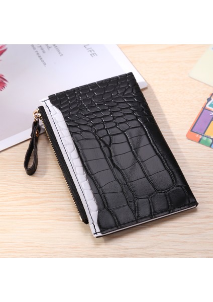 Ordu Yeşili Tarzı Kadın Timsah Desenli Kısa Cüzdan Vintage Bozuk Para Kart Düzenleyici Rahat Bayanlar Çok Katmanlı Debriyaj Telefon Dolar Cüzdan (Yurt Dışından) indirimleri