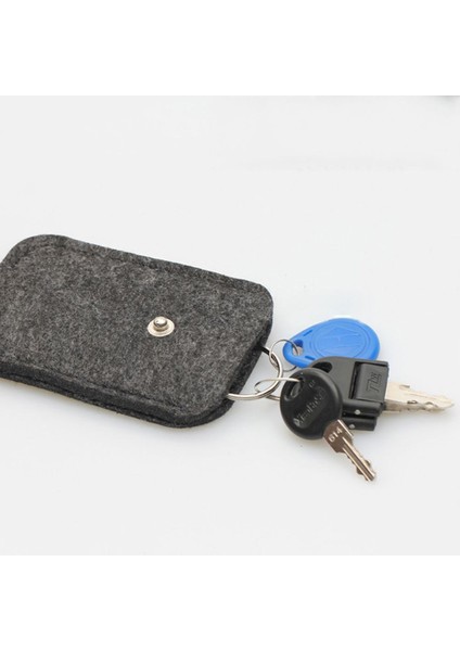 Yeşil Stil Yeni Moda Araba Anahtar Çantası Cüzdan Kılıfı Keçe Anahtarlık Tutucu Cebi Anahtar Organizatör Torba Erkekler Için Hizmetçi (Yurt Dışından) modelleri