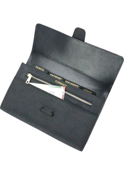 Bordo Pasaport Tarzı Monogramlı Saffiano Deri Seyahat Koleksiyonu Hediye Seyahat Seti Kitleri Deri Pasaport Kılıfı Kapak Seyahat Etiketi Uzun Seyahat Cüzdanı (Yurt Dışından)