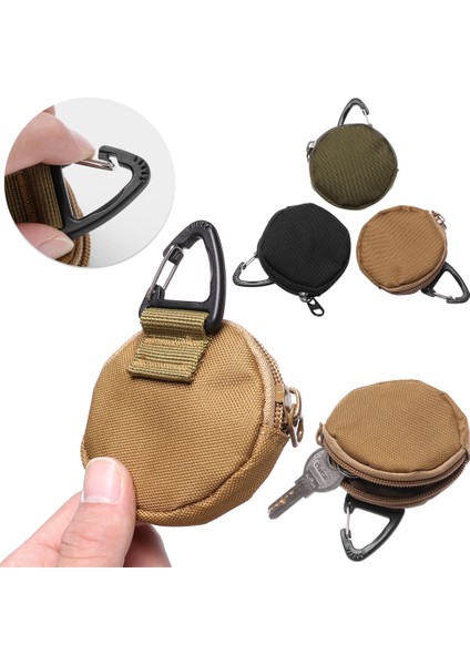 Stil 2- Yeşil Stil 900D Taktik Molle Askeri Koşu Çantası Kulaklık Çantası Taşınabilir Anahtar Bozuk Para Cüzdanı Kanca Mini Cep Kamp Çantaları Cüzdan (Yurt Dışından)