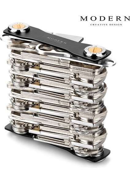 Gri Anahtarlık Stili Alüminyum Anahtar Cüzdan Kendin Yap Anahtarlık Edc Cebinde Anahtar Tutucu Düzenleyici - Modern (Yurt Dışından) indirimleri