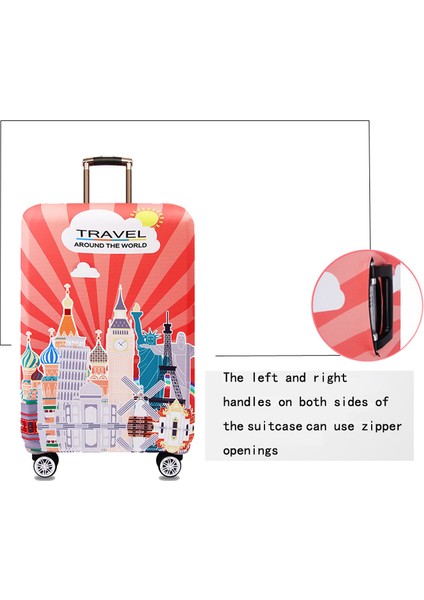 Q-Bagaj Kapağı Stili S Beden Daha Kalın Seyahat Bavul Koruyucu Kılıf Valiz Kılıf Seyahat Aksesuarı Bagaj Elastik Valiz Kapağı Valize Uygundur (Yurt Dışından) modelleri